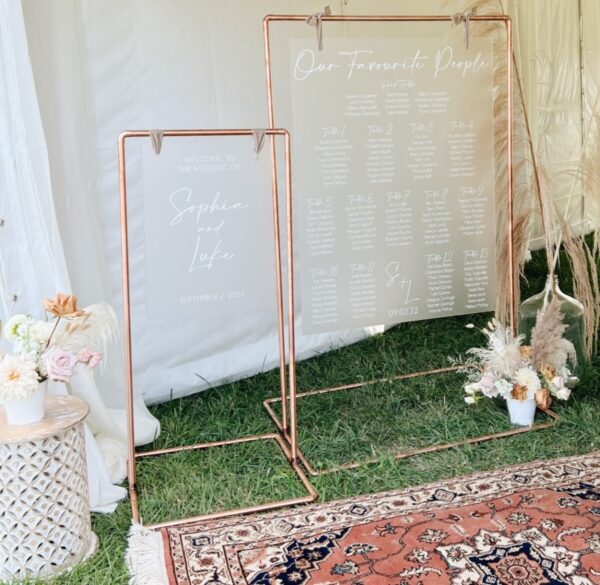 Copper Arch and Sign Set