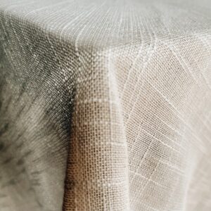 Beige Linen Tablecloth