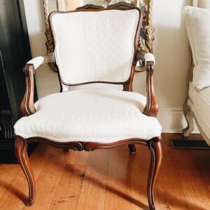 Vintage Ivory Accent Chair