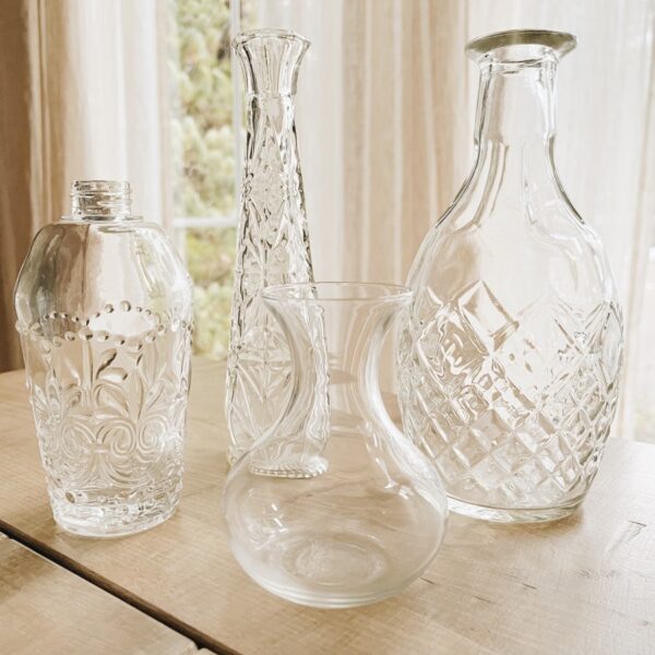 Vintage Crystal Bud Vases