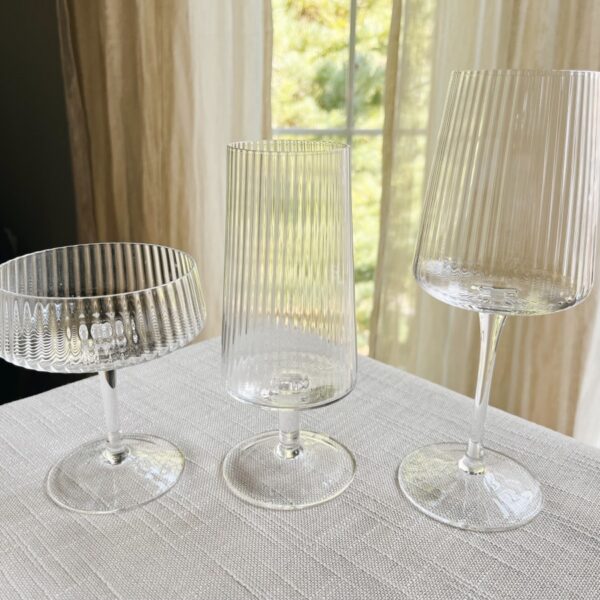 Ribbed Glassware