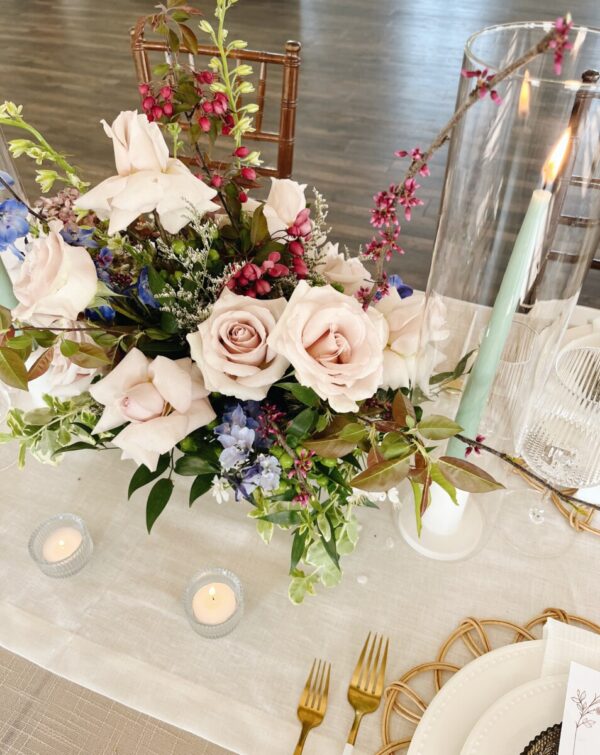 White French Linen Table Runner