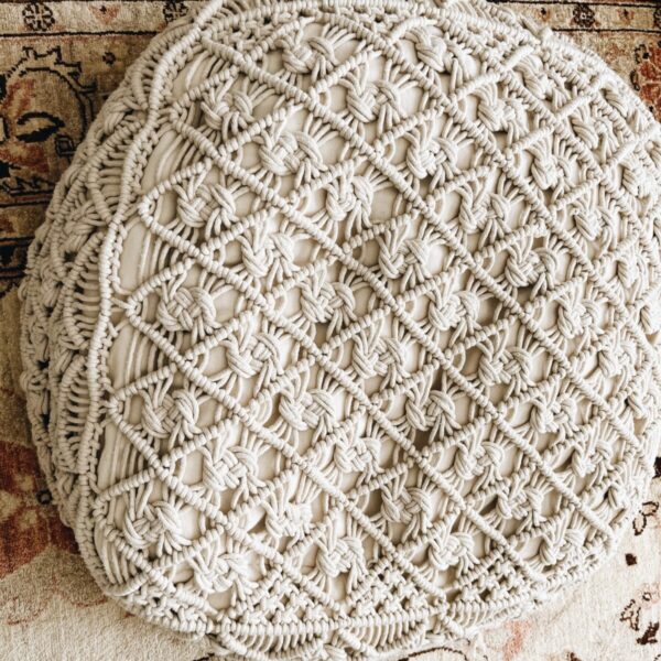 Macrame Pouf