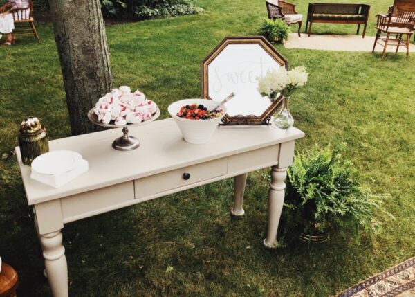 Ivory Accent Table