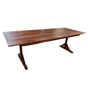 42" x 96" Wood Harvest Table