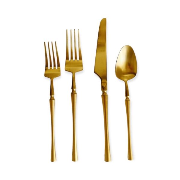 Hallie Matte Gold Flatware