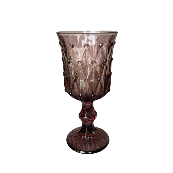 Mauve Water Glass