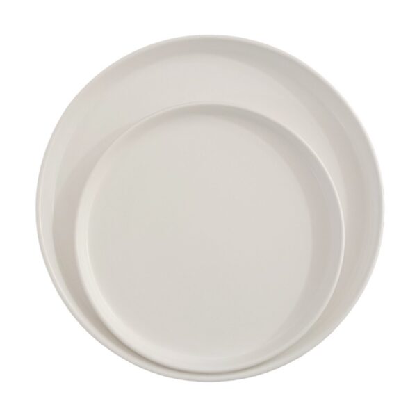 Serenity White Rimmed Dinnerware