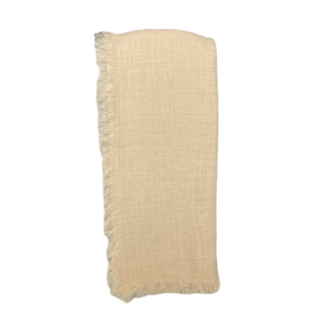 Butter Cream Frayed Gauze Napkin