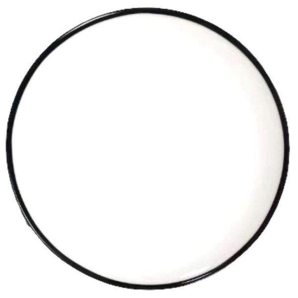 Black Rim Charger Plate